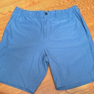 Travis Mathew Blue Flat Front Shorts